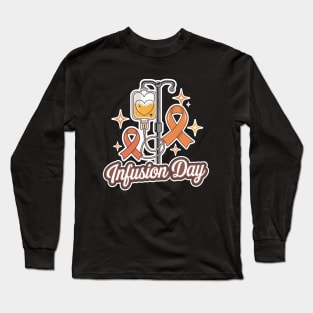 MS infusion day Multiple Sclerosis Awareness Ribbon Long Sleeve T-Shirt